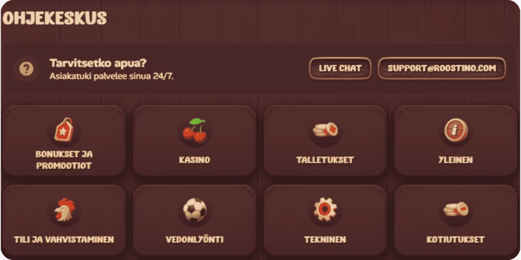 Roostino Casino kirjautumisongelmien ratkaiseminen