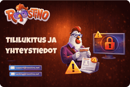Tililukitus ja yhteystiedot Roostino